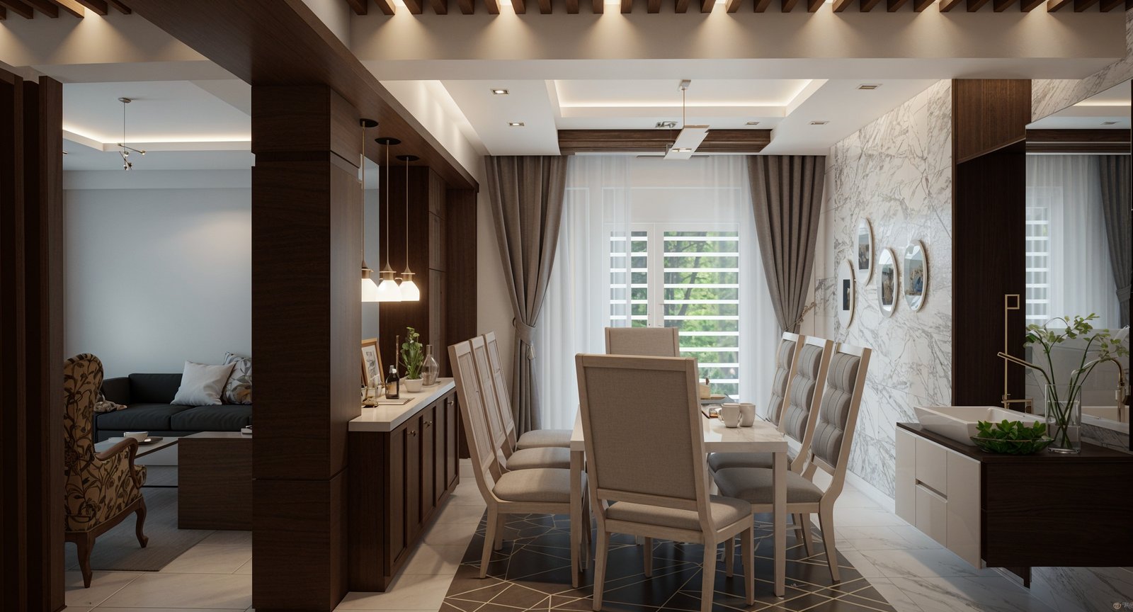 Residence at Rajabazar - Interior Detail View 6