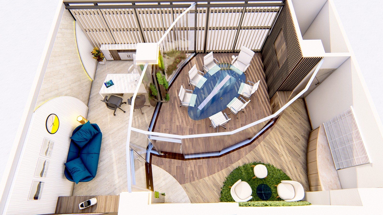 Compact Luxury Office - Interior Detail View 9